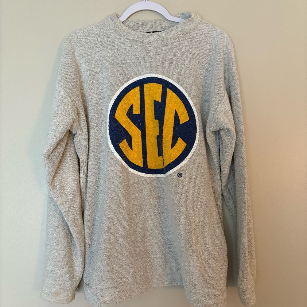 Gray SEC Logo Sweater